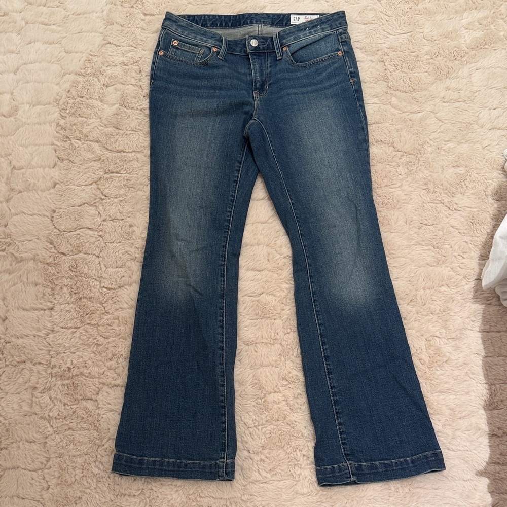 GAP Women's Flare Jeans in Deep Blue